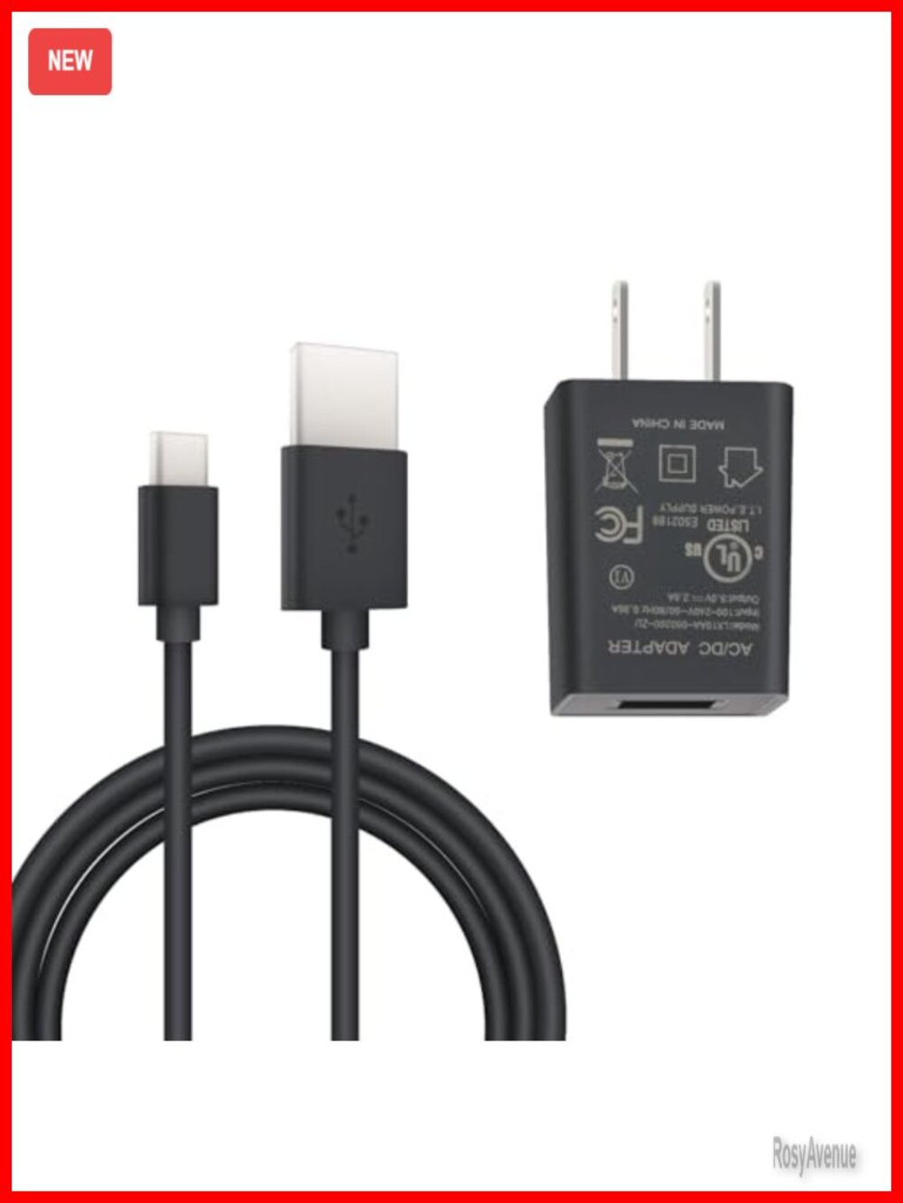 5V 2A USB Power Adapter for Heated Vest Jacket Charger Compact